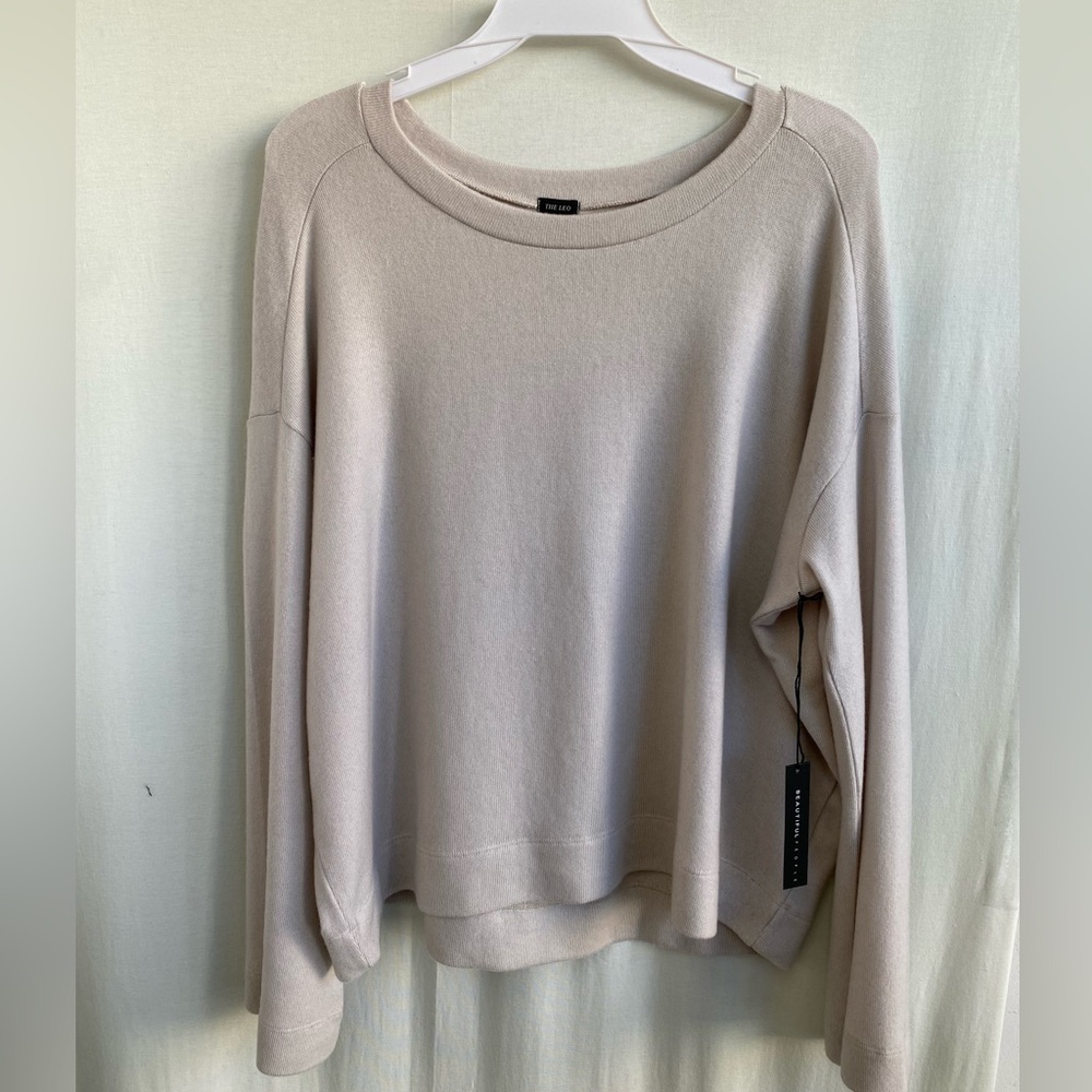 Easy top, brushed knit, oversized jumper
